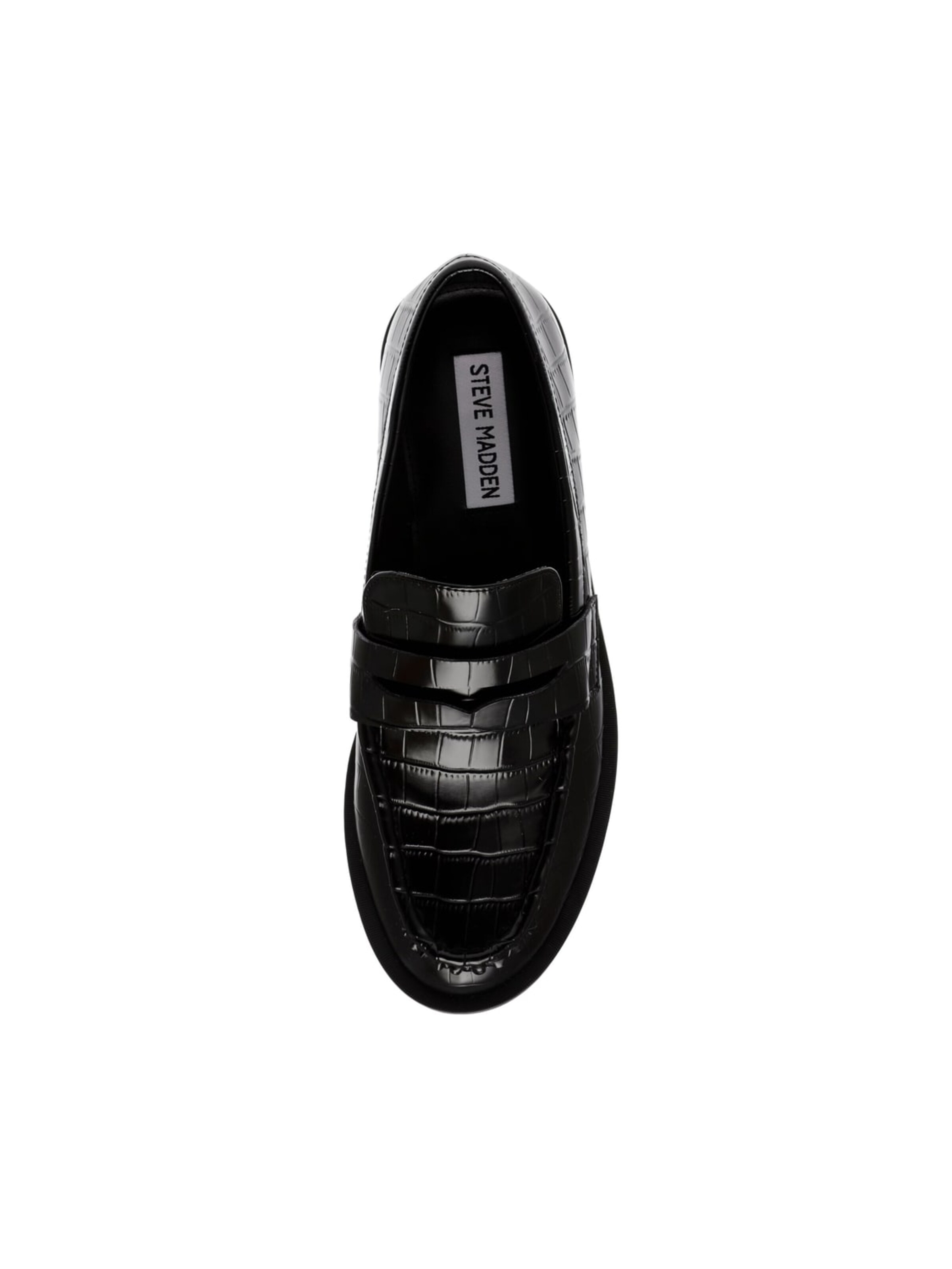 STEVE MADDEN Mokasyny 'HARLEM BLK CROCO' w kolorze czarny