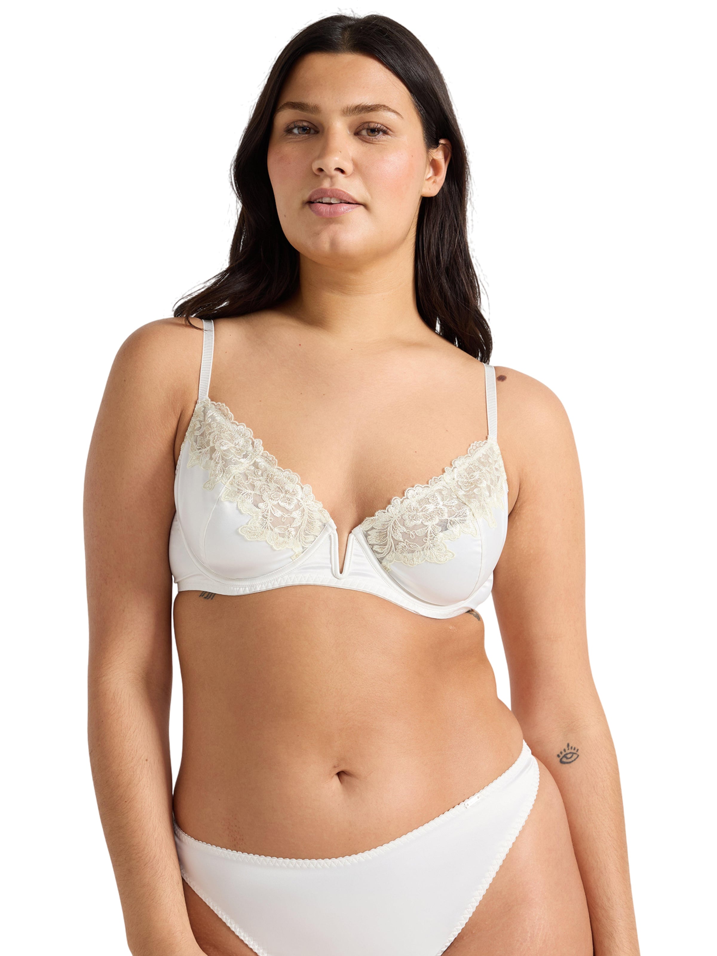 Lindex Trikó Melltartó 'Daisy Bianca' - fehér: elől