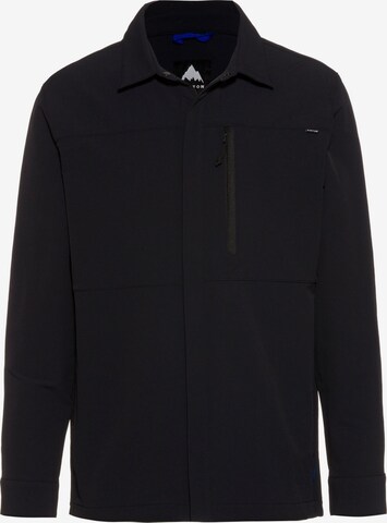 BURTON Regular fit Athletic Button Up Shirt 'Winter Shelter' in Black