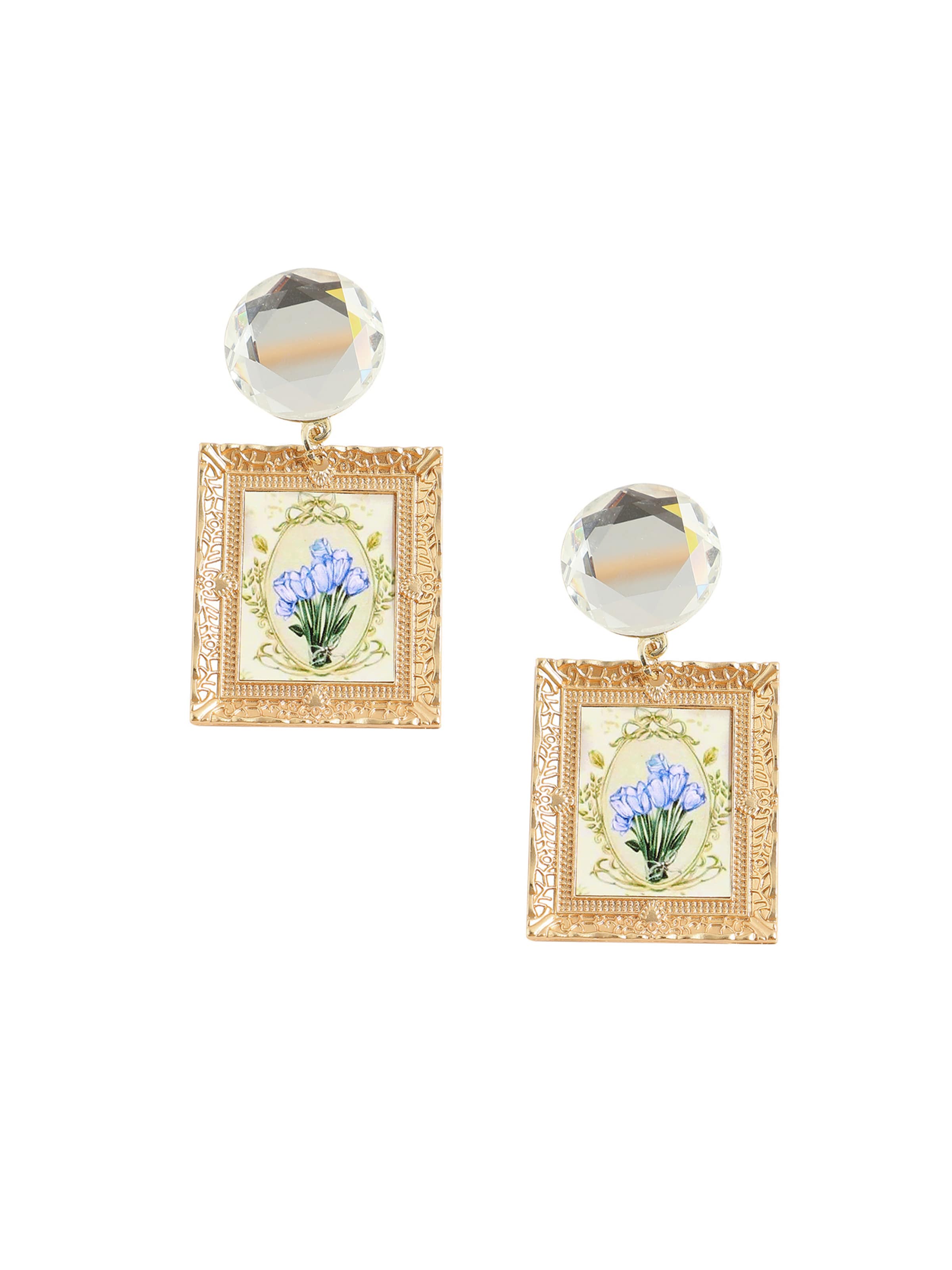 SOHI - Brincos ' Devan ' em ouro: frente