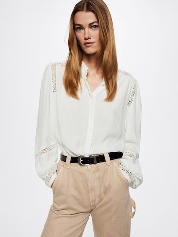 MANGO Bluse 'Jacque' i beige: forside