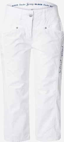 Soccx Regular Trousers in White: front