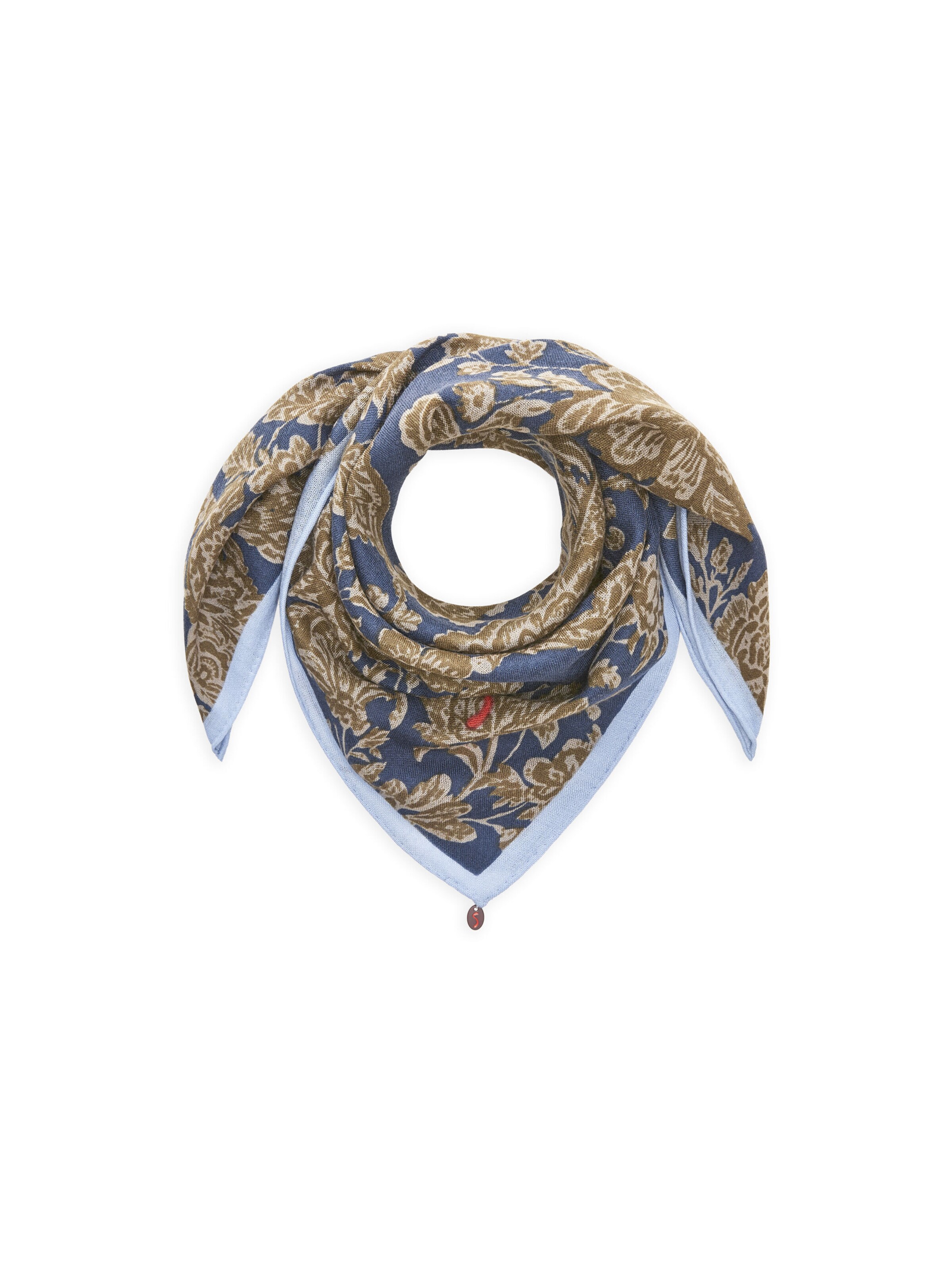 CODELLO Shawl in Blue: front