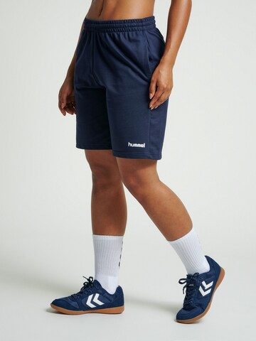 Hummel Regular Sportbroek in Blauw: voorkant