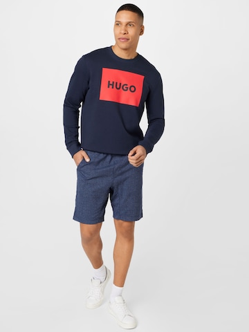 HUGO Red - Sweatshirt 'Duragol222' em azul