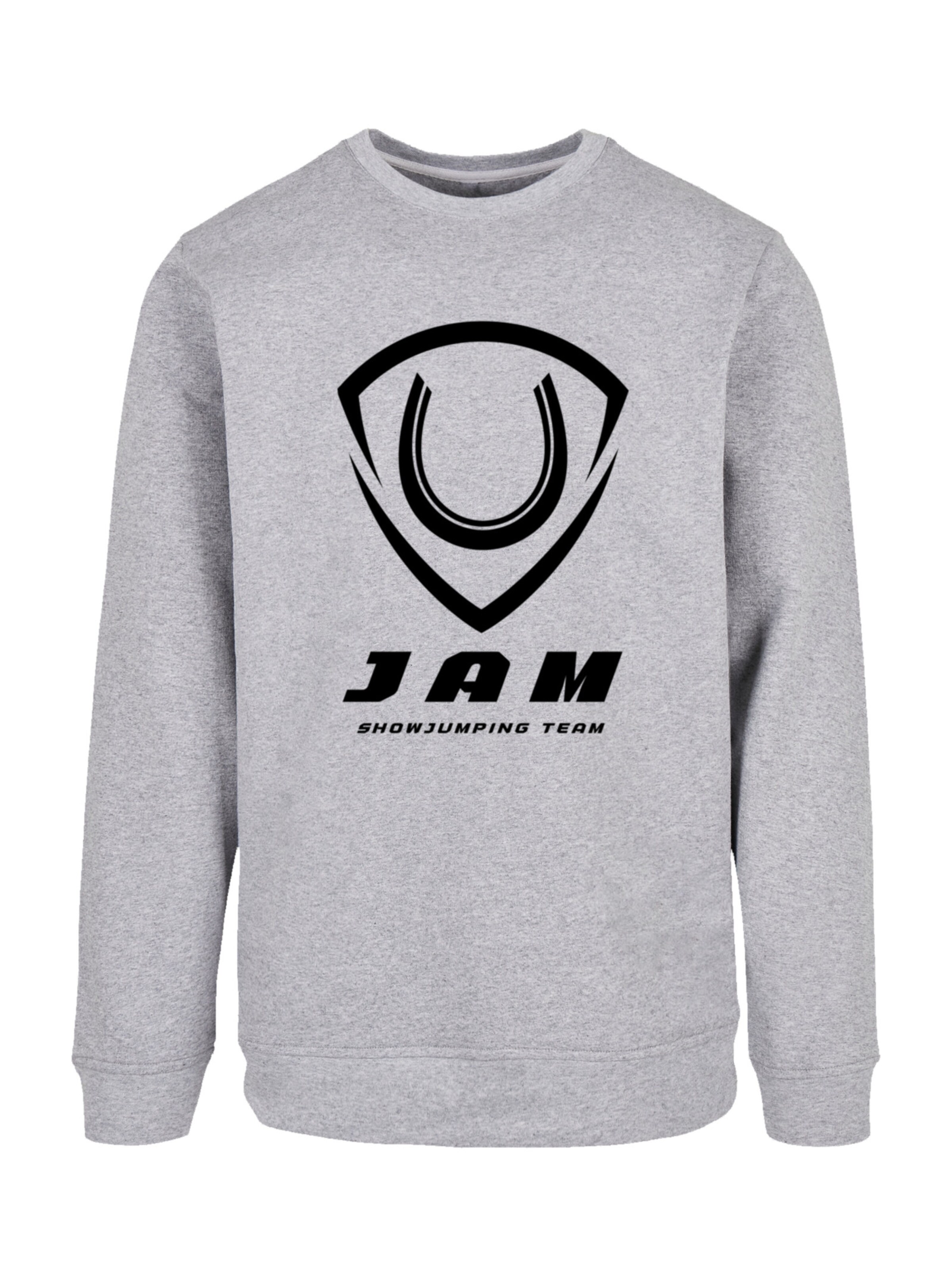 F4NT4STIC Sweatshirt 'Jam Showjumping' in Grau: Vorderseite