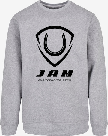 F4NT4STIC Sweatshirt 'Jam Showjumping' in Grijs: voorkant