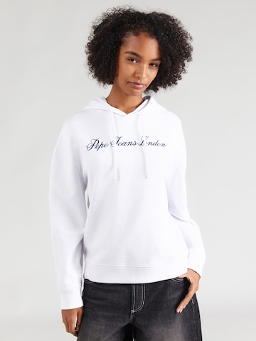 Pepe Jeans Sweatshirt i vit: framsida