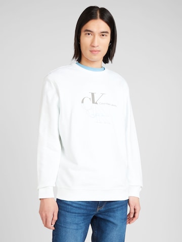 Calvin Klein Jeans Regular Sweatshirt i hvit: forside