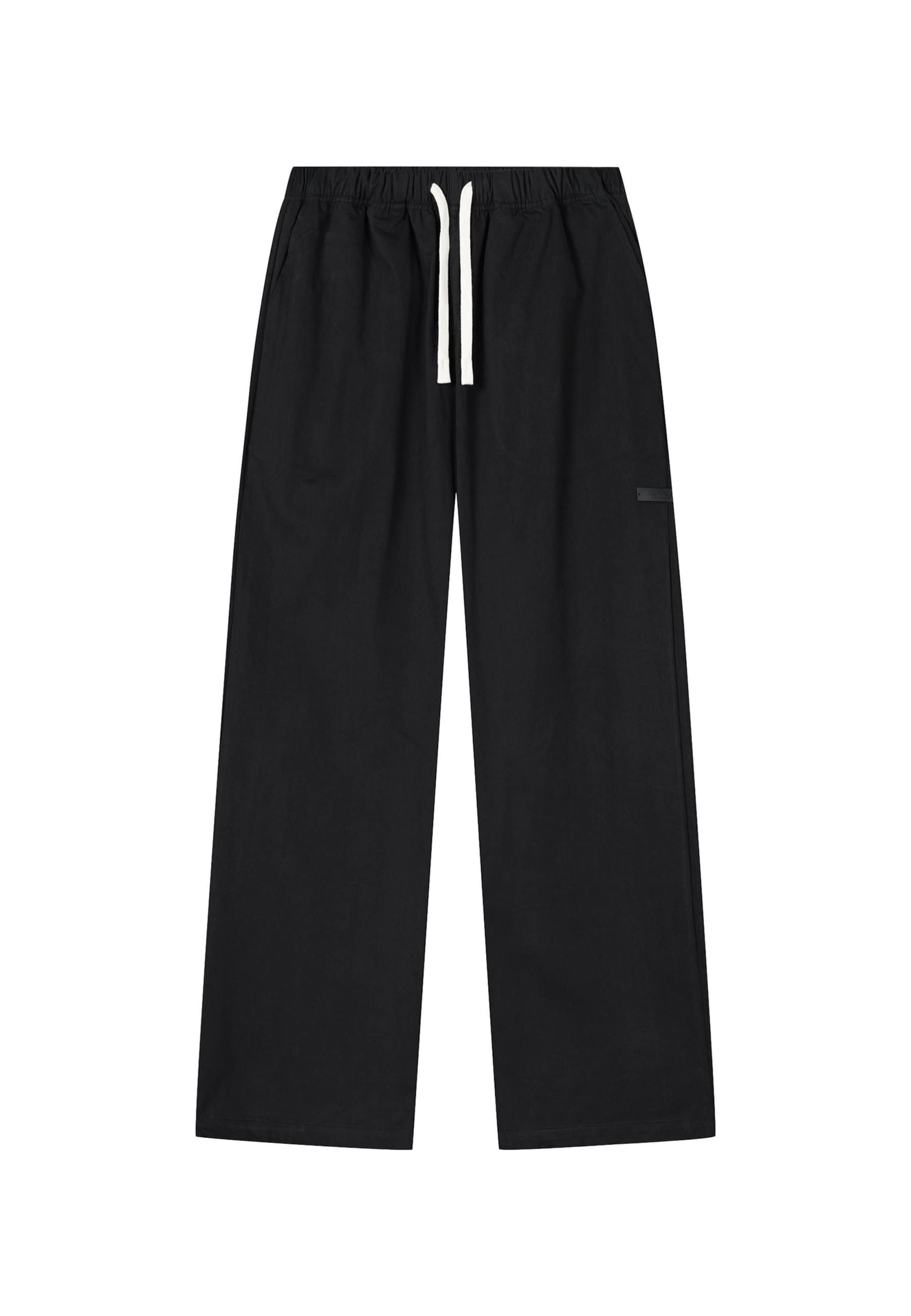 Another Cotton Lab - Pantalón en negro: frente