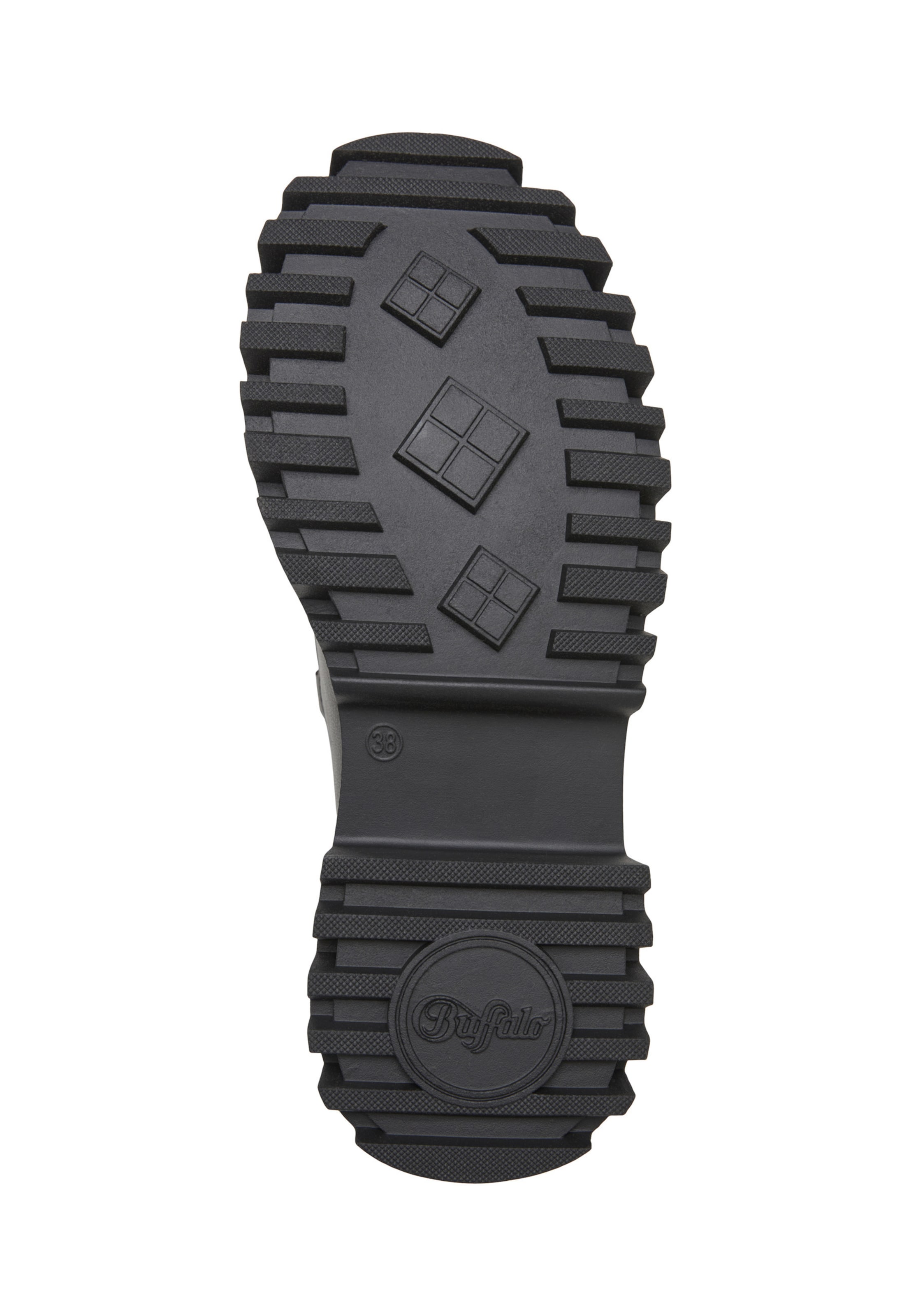 BUFFALO - Sapato com atacadores 'Aspen Ghillie' em preto