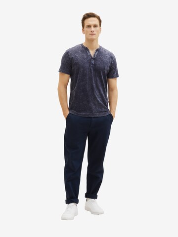 TOM TAILOR T-Shirt 'Serafino' in Blau