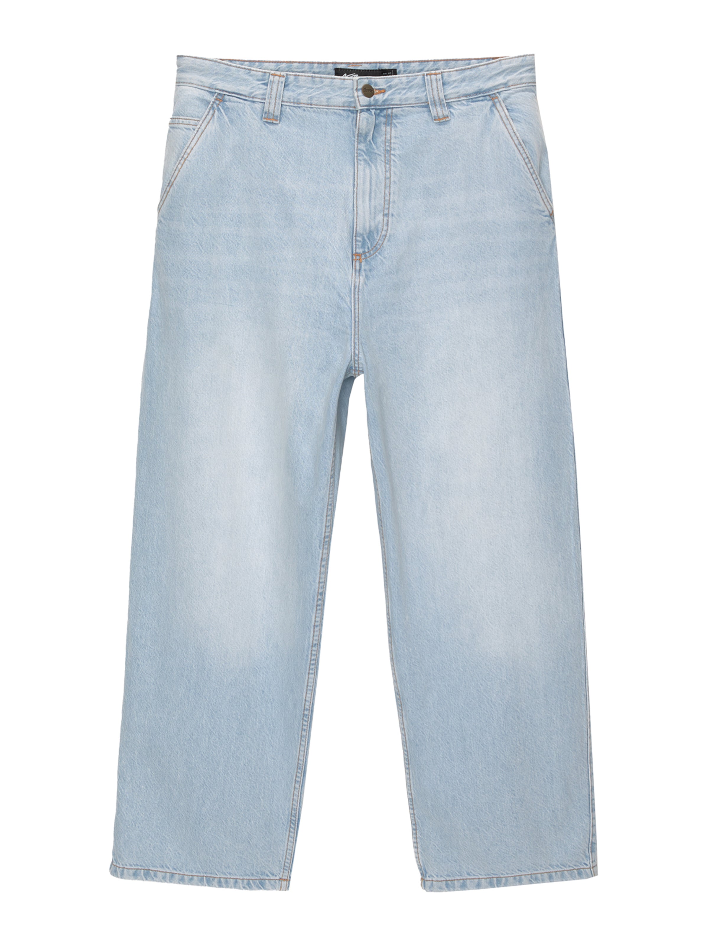 Pull&Bear Loosefit Jeans in Blau: Vorderseite