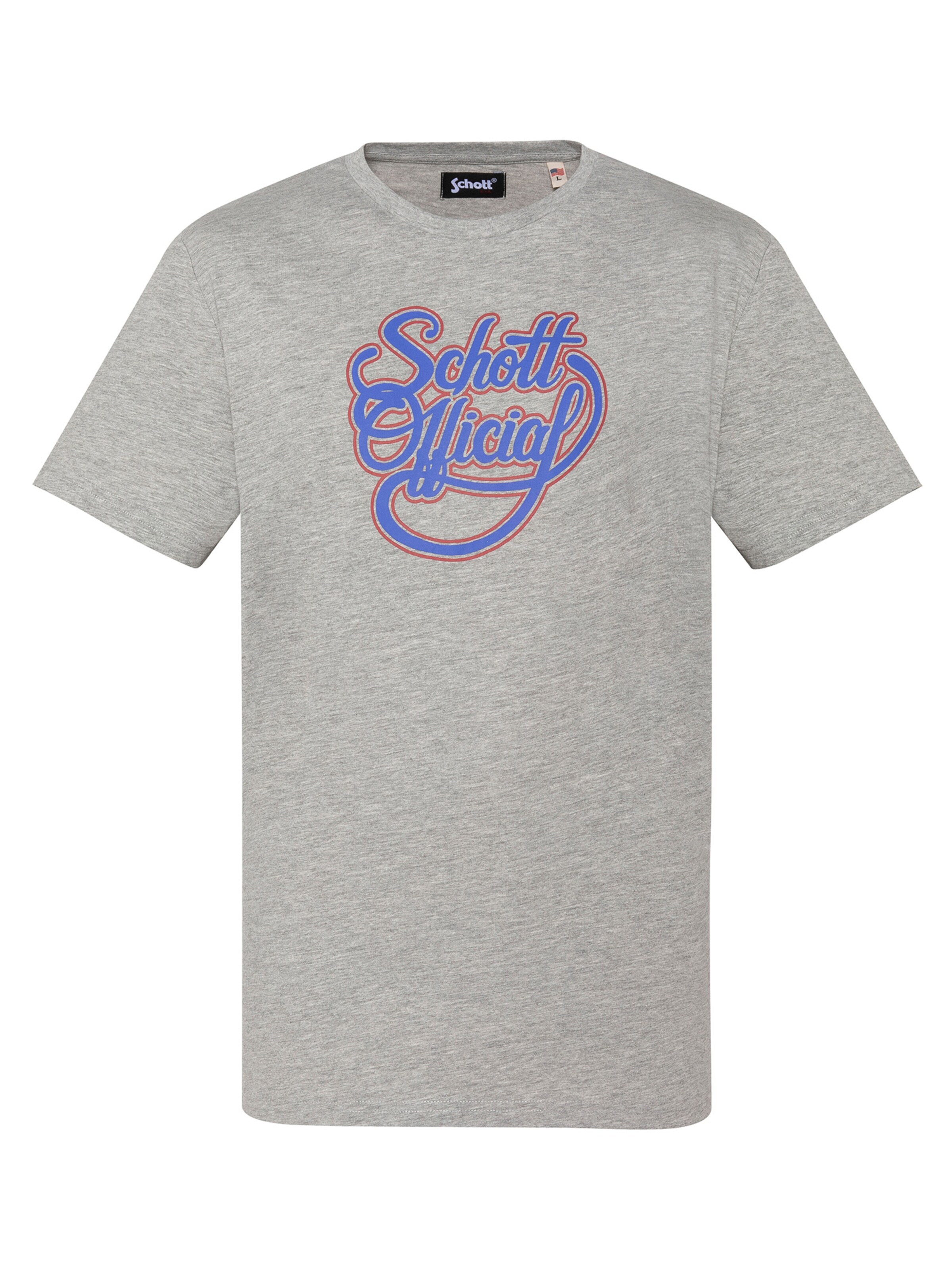 T-Shirt Schott NYC en gris : devant