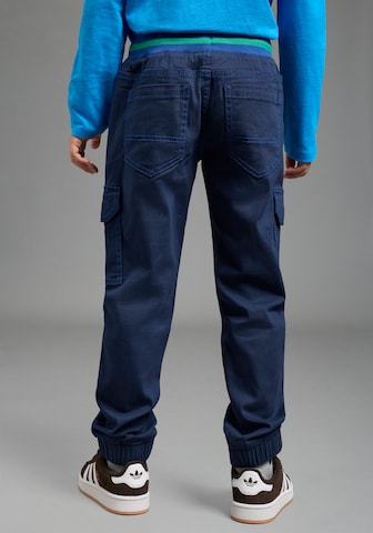 SCOUT Regular Cargohose in Blau