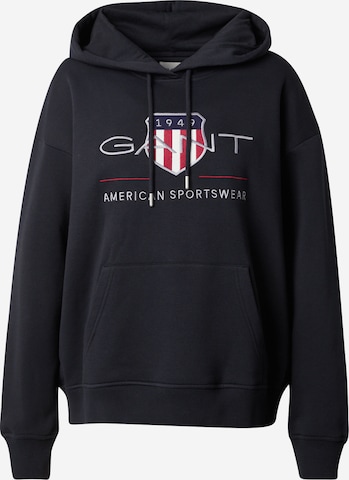 Sweat-shirt GANT en noir : devant