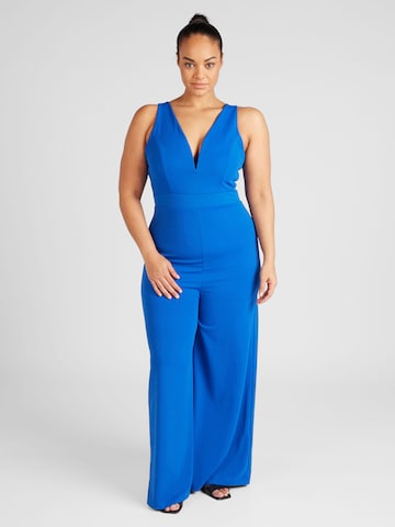 WAL G. Jumpsuit 'JACKIE' in Blauw: voorkant