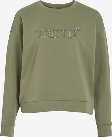 VILA Sweatshirt 'VIElsk' in Groen: voorkant