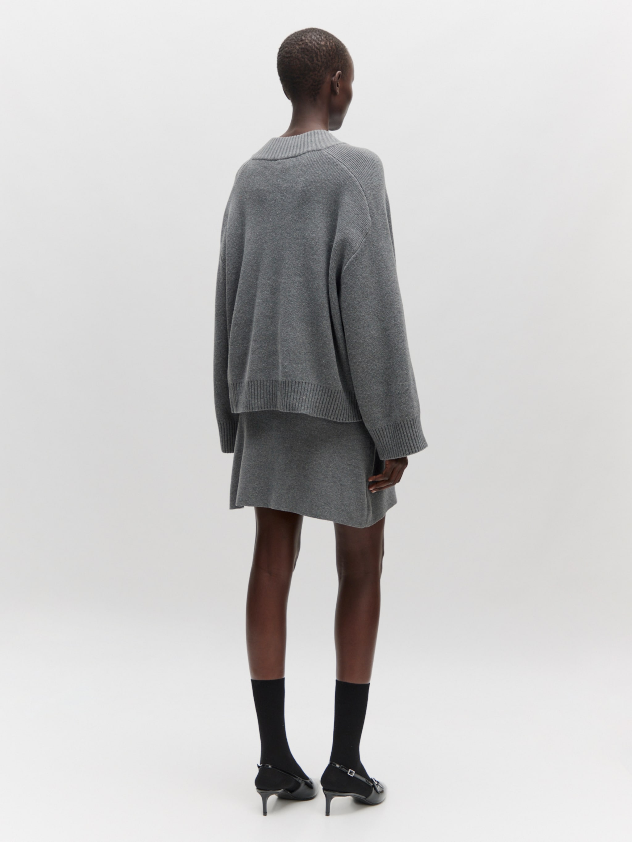 EDITED Producten Trui 'Solveig' Grijs gemêleerd