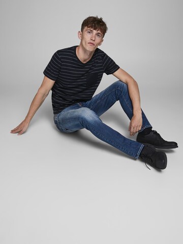 JACK & JONESSlimfit Traperice 'Glenn' - plava boja