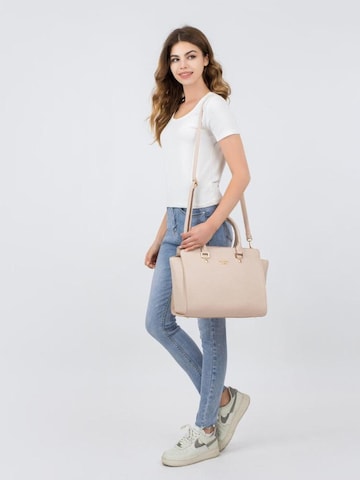 Borsa a mano 'Katy' di Princely London in beige