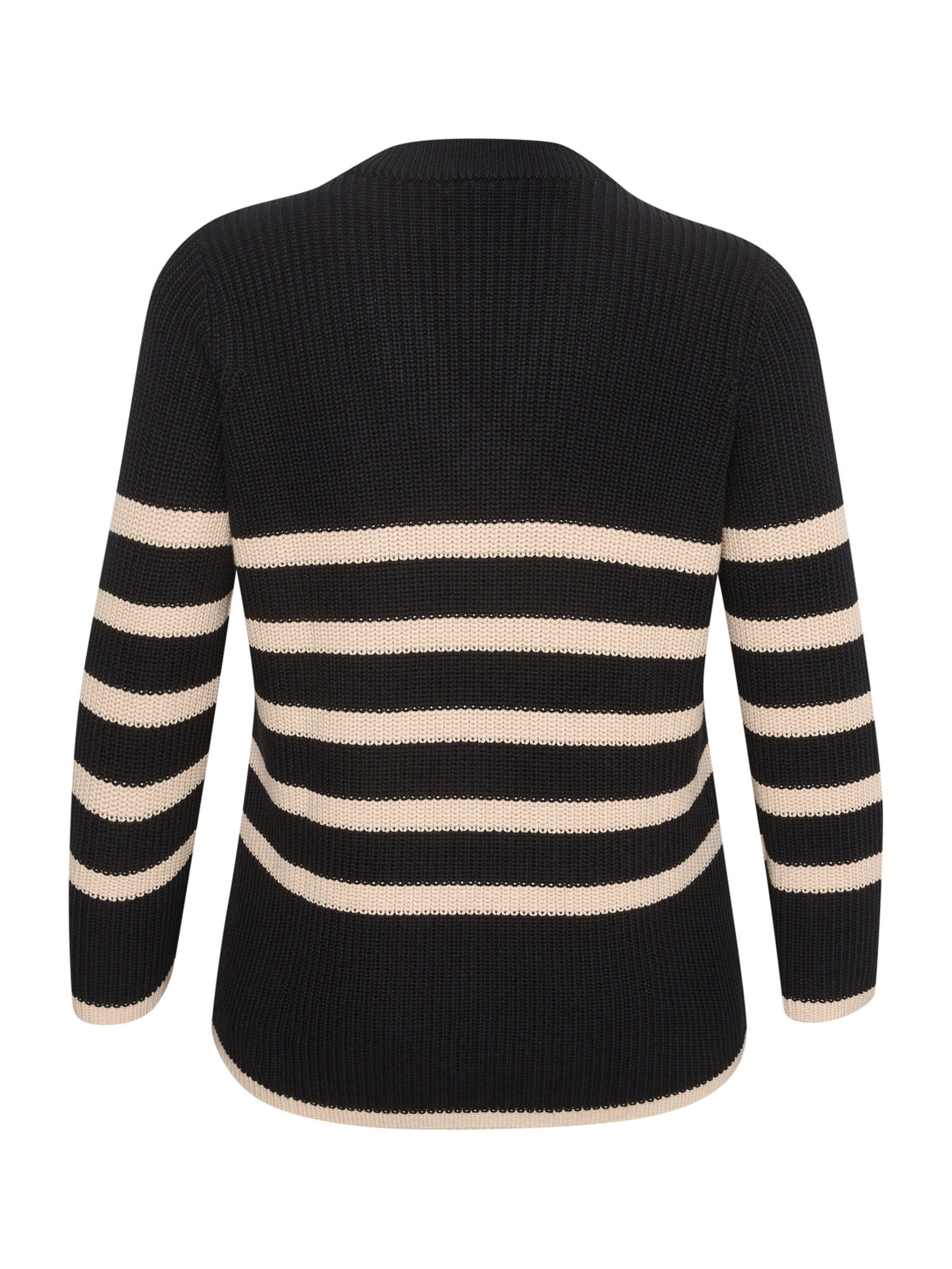 KAFFE CURVE Trui 'Iri' in Zwart