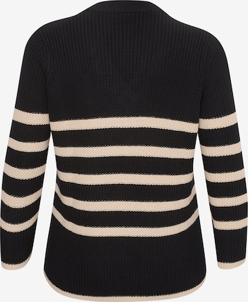 KAFFE CURVE Sweater 'Iri' in Black