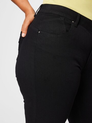 ONLY Curve Slimfit Jeans 'LUCI' i sort