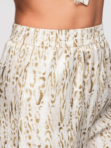 Ombre Wide leg Broek in Beige