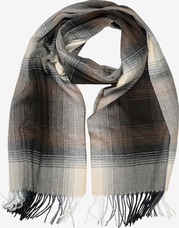 COLLEZIONE ALESSANDRO Schal 'Manchester' in Braun: Vorderseite