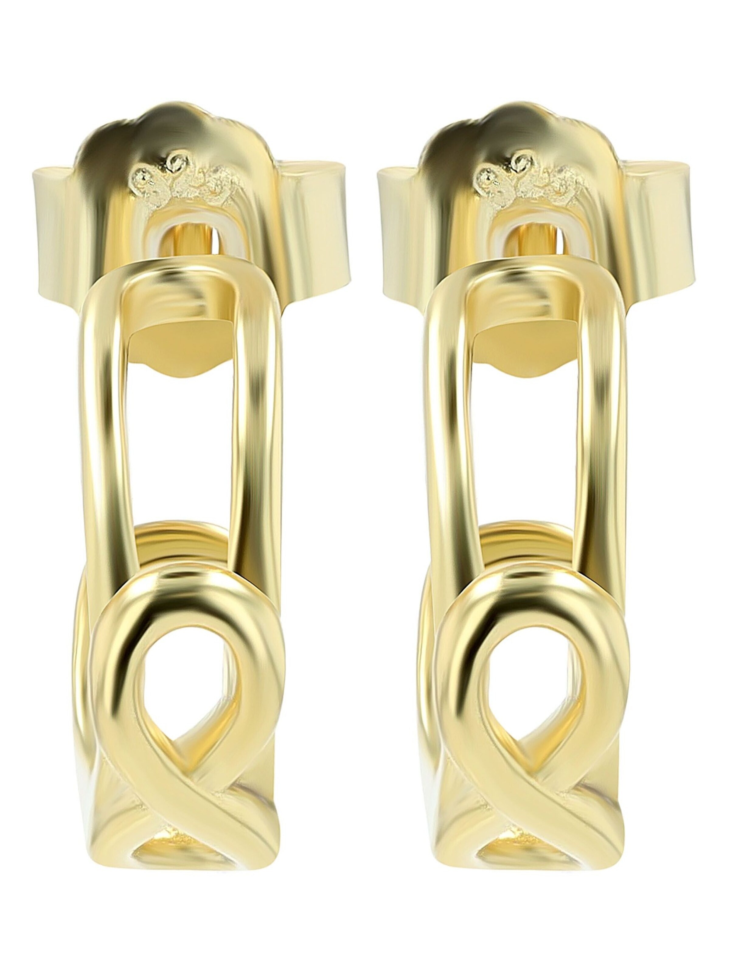 Akzent Ohrringe 'Ina, 925 Sterlingsilber, langlebig'‌‌‌‌‌‌‌ in Gold: Vorderseite