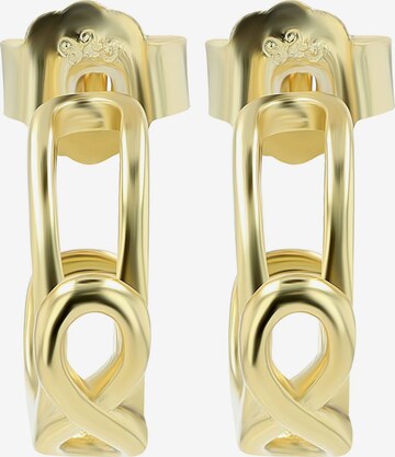 Akzent Ohrringe 'Ina, 925 Sterlingsilber, langlebig' in Gold: Vorderseite