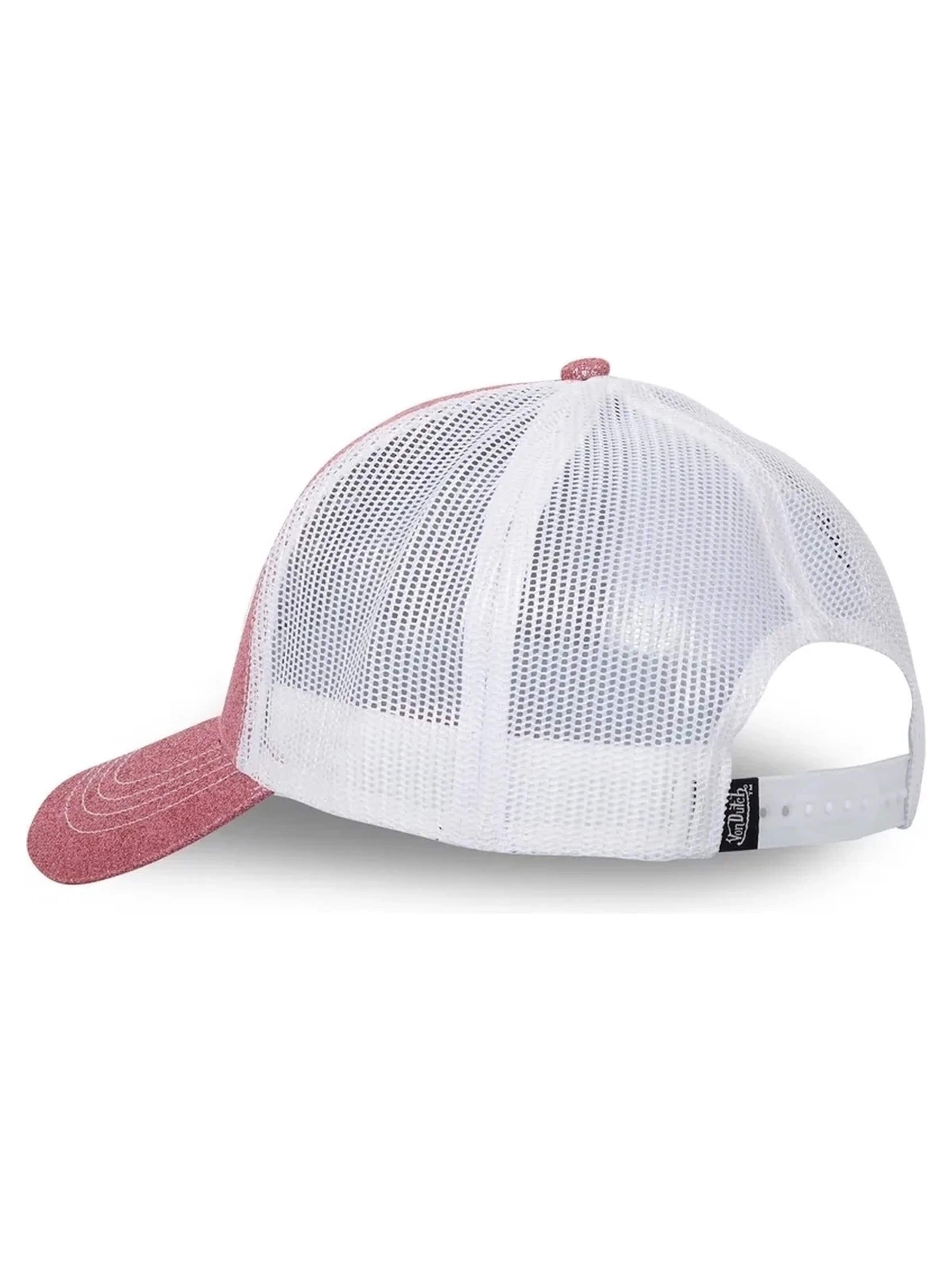Von Dutch Kšiltovka 'Gorra von dutch rosa glitter p trucker cap' – pink