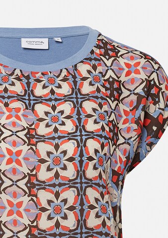 T-shirt comma casual identity en bleu