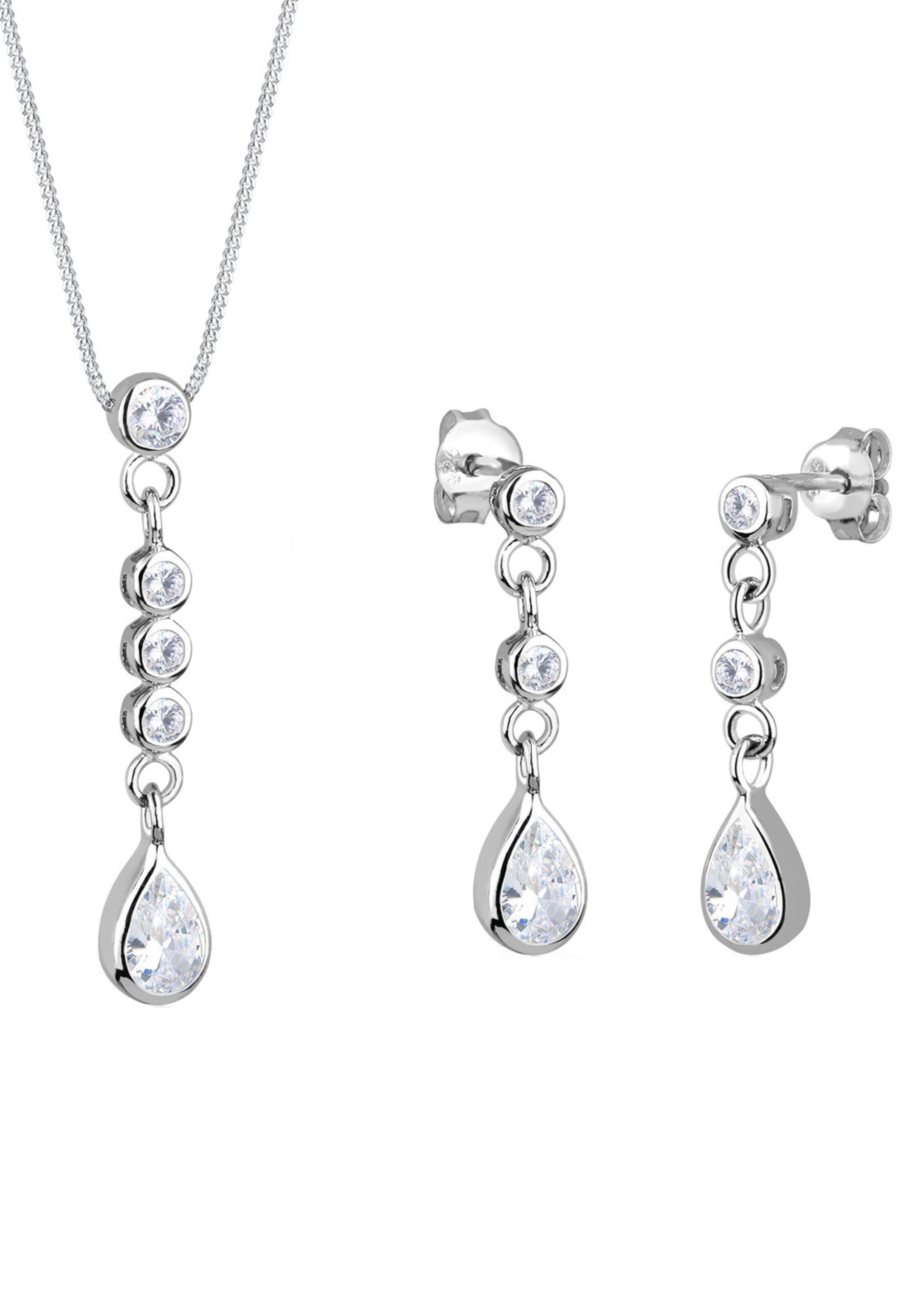 ELLI Schmuckset in Silber: Vorderseite