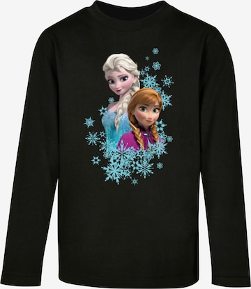 ABSOLUTE CULT Shirt 'Frozen - Elsa And Anna Sisters' in Zwart: voorkant