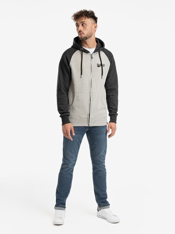 SPITZBUB Sweatjacke 'Lucas' in Grau