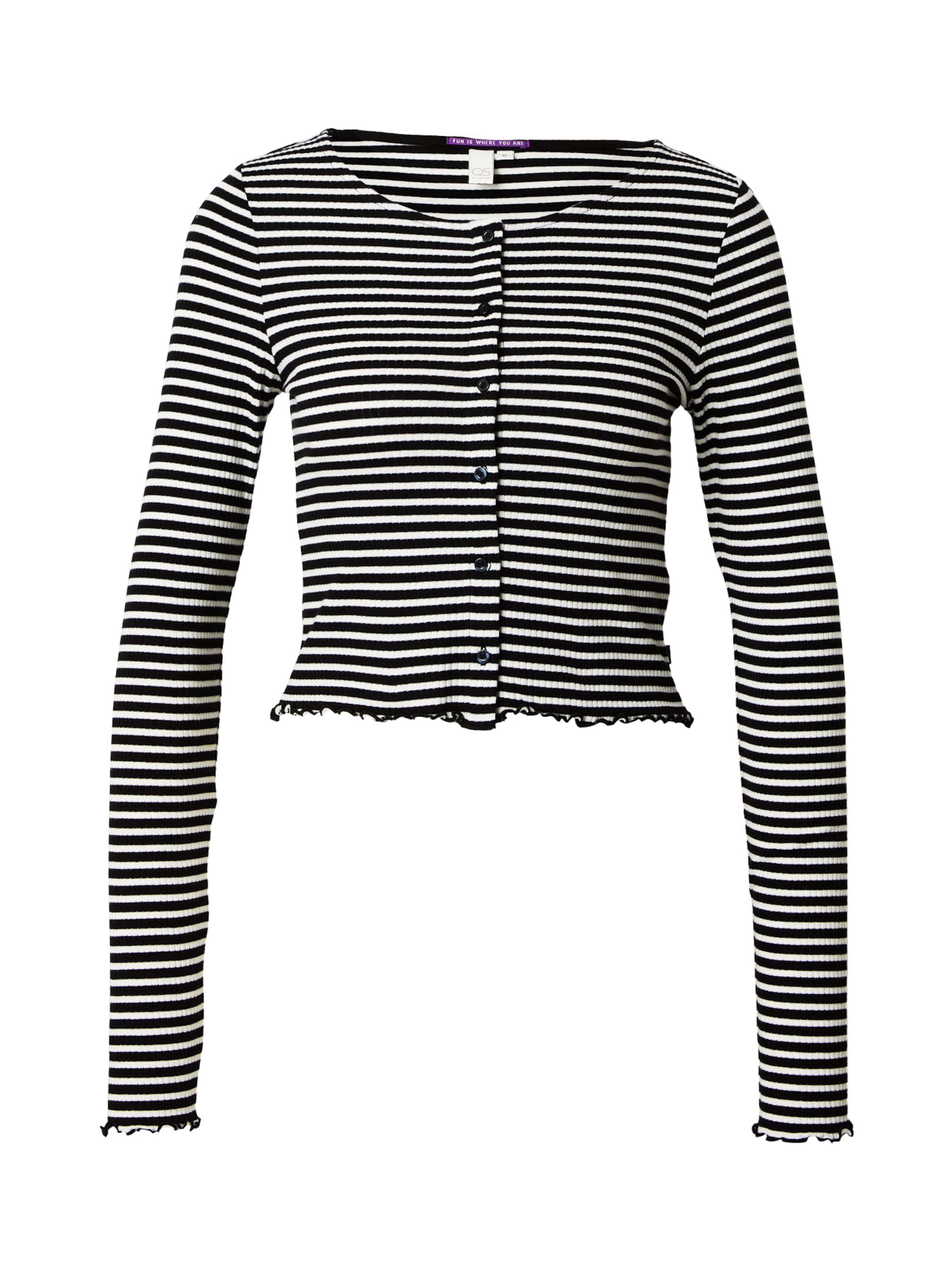 QS Kardigán - fekete: elől