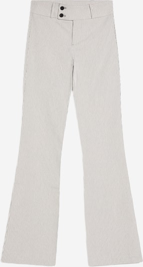 Bershka Hlače u antracit siva / prljavo bijela, Pregled proizvoda