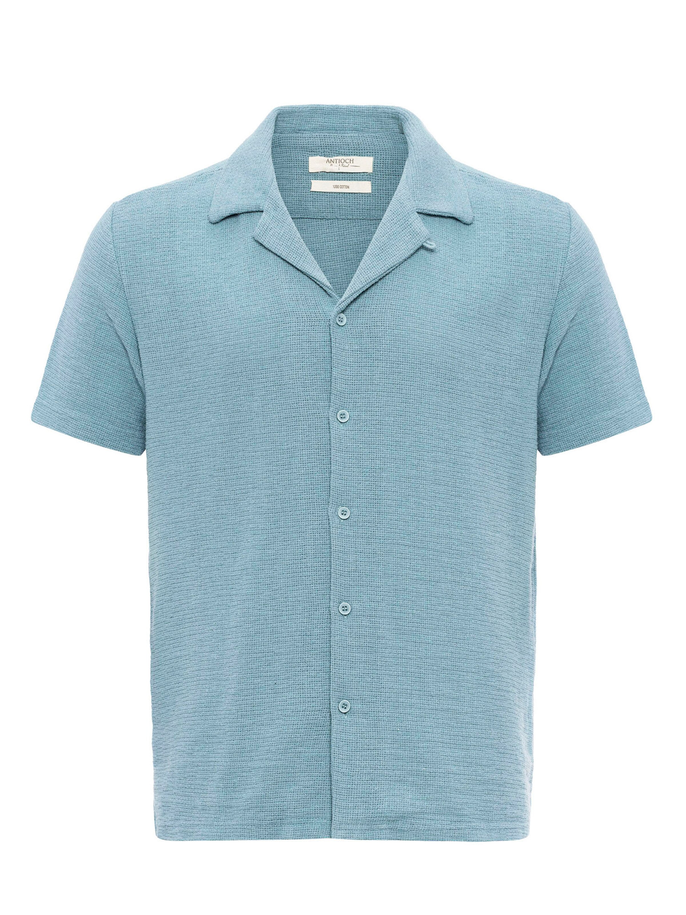 Antioch Regular Fit Hemd in Blau: Vorderseite