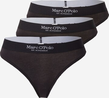 Tanga 'Essentials' de la Marc O'Polo pe negru: față