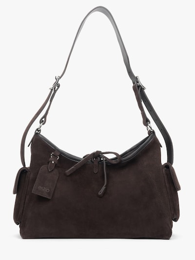 Estro Skuldertaske '9280' i mørkebrun, Produktvisning