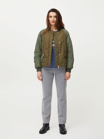 PULZ Jeans - Chaqueta de entretiempo 'Elena' en verde