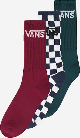VANS Ponožky 'CLASSIC CREW' – zelená: přední strana