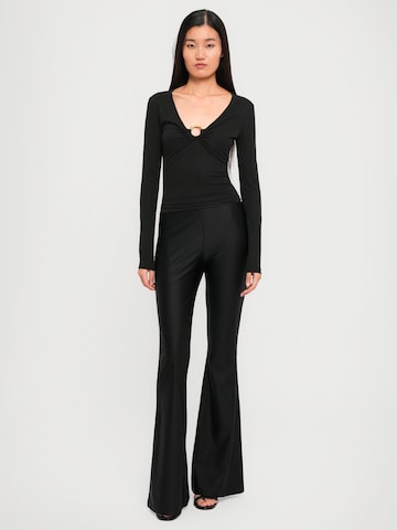 Just Cavalli Na zvonec Hlače | črna barva