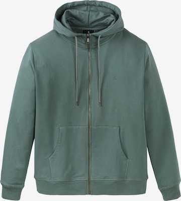 recolution Zip-Up Hoodie in Green: front