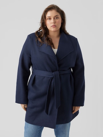 Vero Moda Curve Übergangsmantel in Blau: predná strana