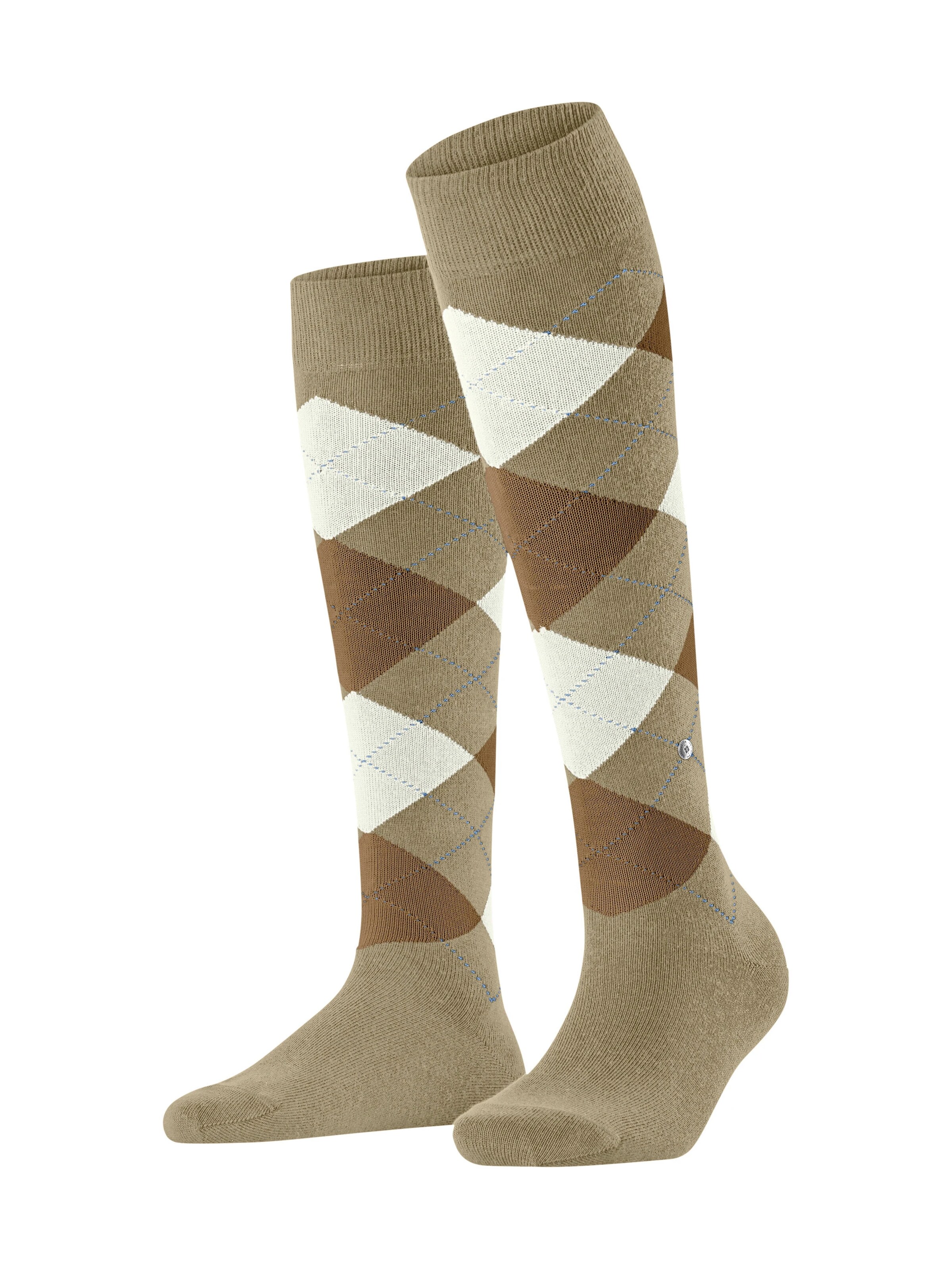 BURLINGTON Overknee Strümpfe 'Queen'‌‌‌‌‌ in Beige: Vorderseite