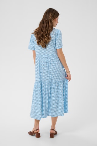 Robe 'CRTiah' Cream en bleu