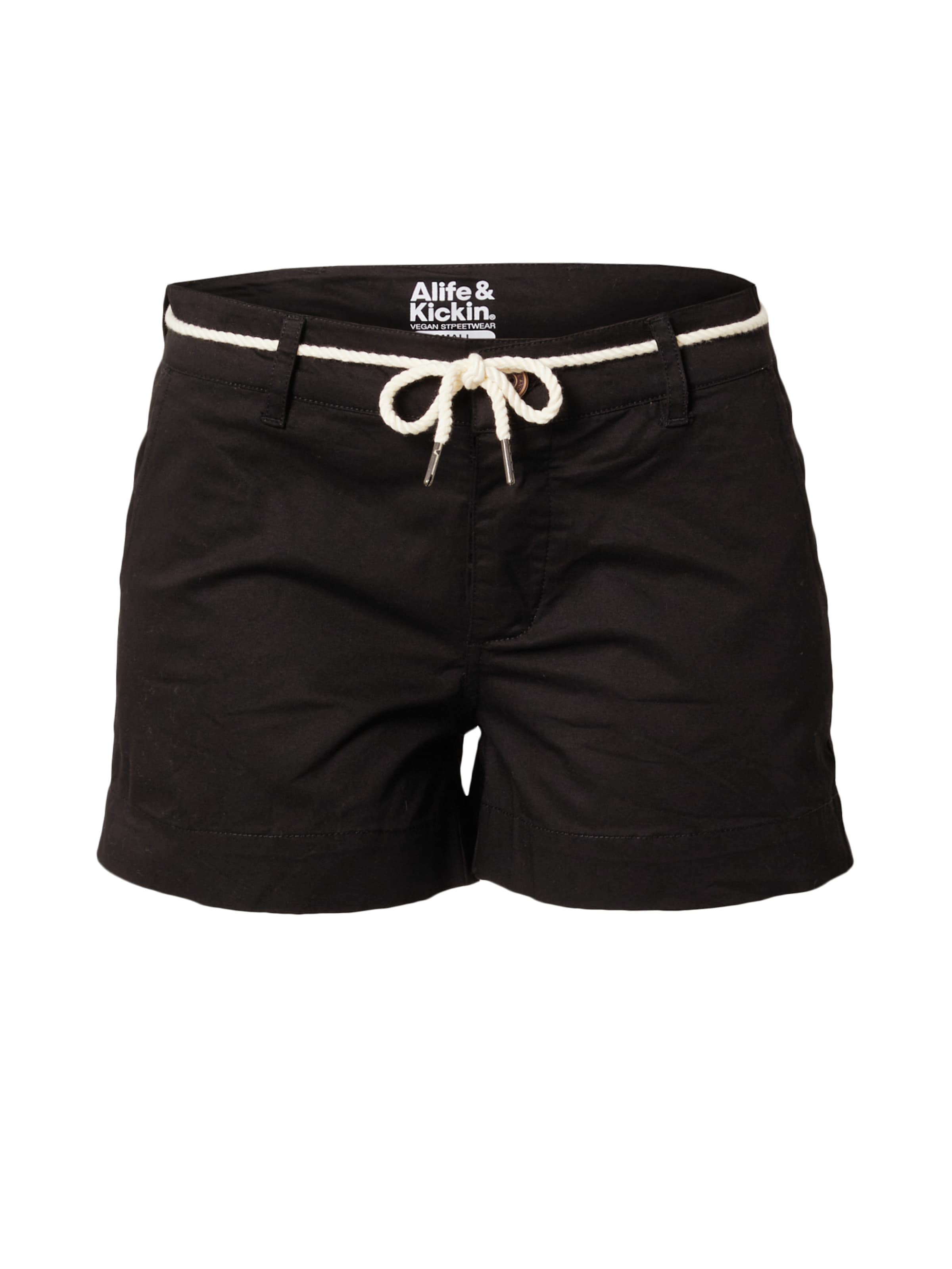 alife & kickin Regular Chino in Zwart: voorkant